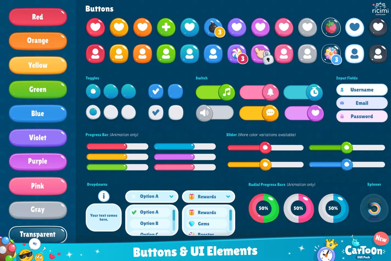 Cartoon GUI Pack📱 - изображение 2